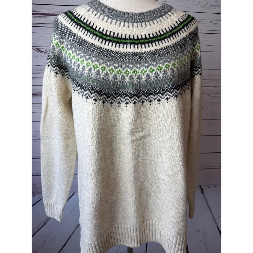 Cabi Fair Isle Sweater Medium Shetland Nordic Knit Pullover 4283 Womens Cabin